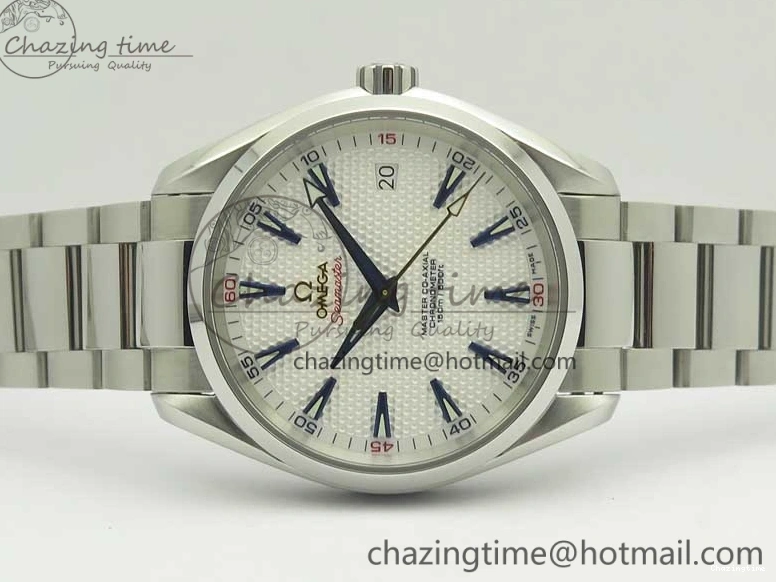 0121 Bright Aqua Terra Master Ryder Cup Edition VSF 1:1 Best Edition White Textured Dial on SS Bracelet A8500 Super Clone 8018